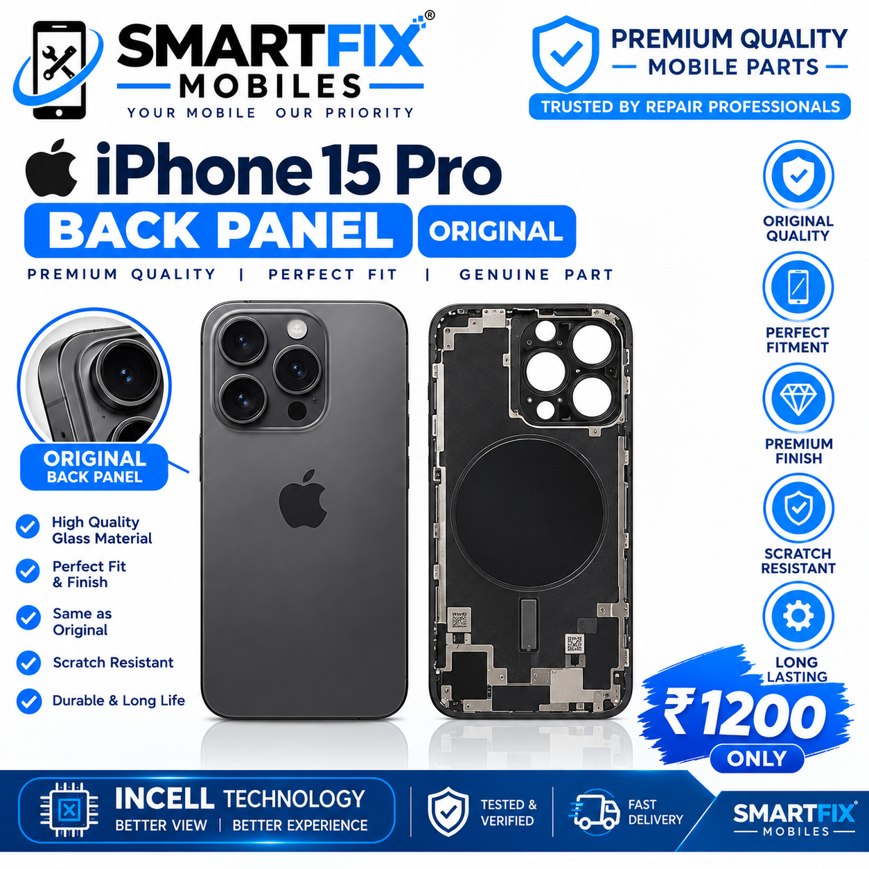 Iphone 15pro back panel 